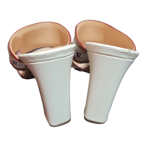 Louis Vuitton Lv Monogram White Multicolor Classic Floral Sandals Size EU 35 - Picture 5 of 12